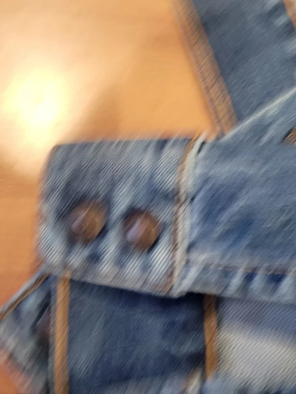 Levi's Light Blue Denim Shirt Jacket with Stand Collar - Picture 9 of 13